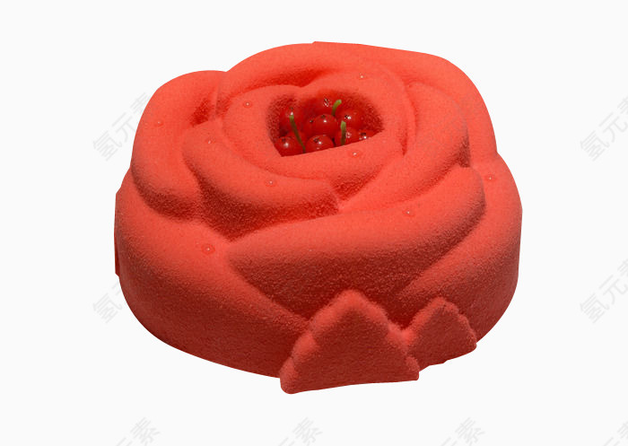 玫瑰樱桃蛋糕