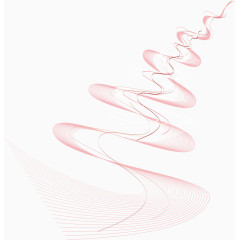 粉色渐变华丽动感曲线流线背景矢量素材