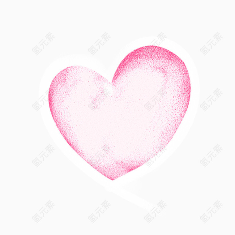 粉红色的心