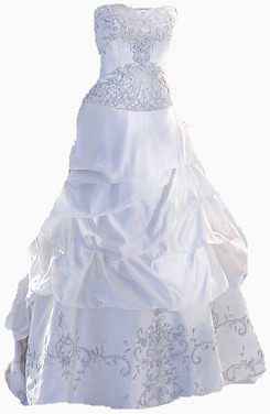 白色优雅婚纱