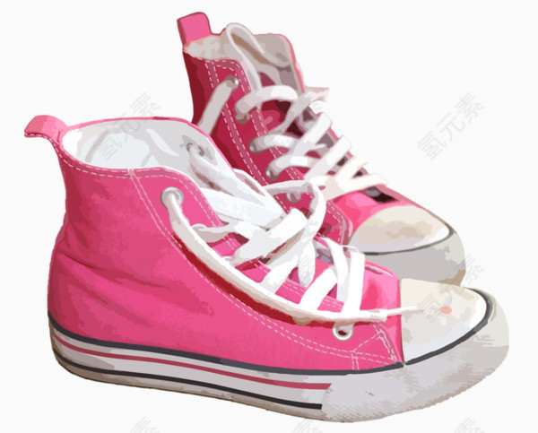 粉色儿童运动鞋