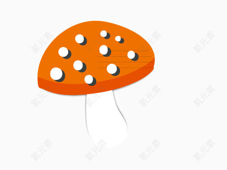 蘑菇可爱卡通矢量素材