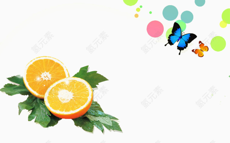 橙子装饰图案