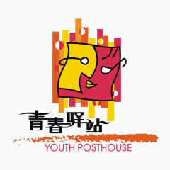 青春驿站标识地产logo