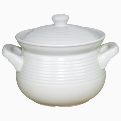 白色白瓷煲粥锅电炖锅