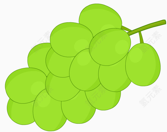 卡通水果葡萄