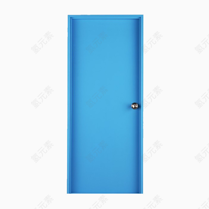 蓝色的方块门