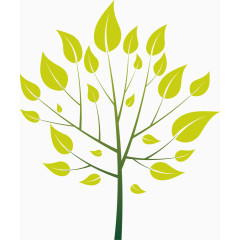 矢量绿色植物设计树枝创意图标