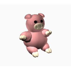 粉色白色鼻子的猪