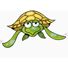 卡通乌龟泡海龟正面