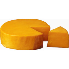 橙色奶酪切块