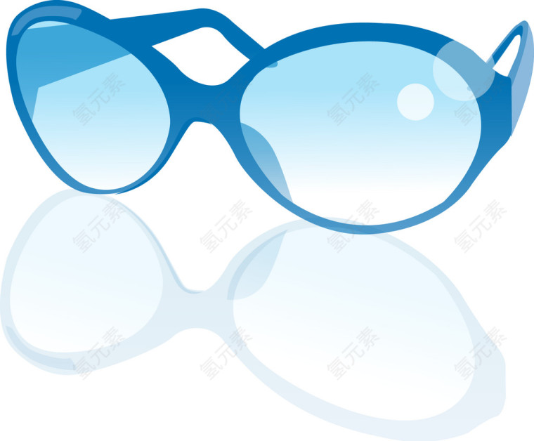 蓝色眼镜