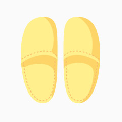 卡通黄色拖鞋