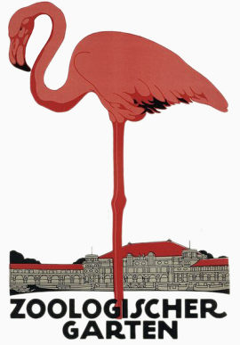 红色鹤和建筑