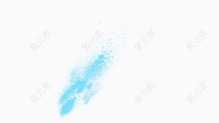 飞溅的青色油漆
