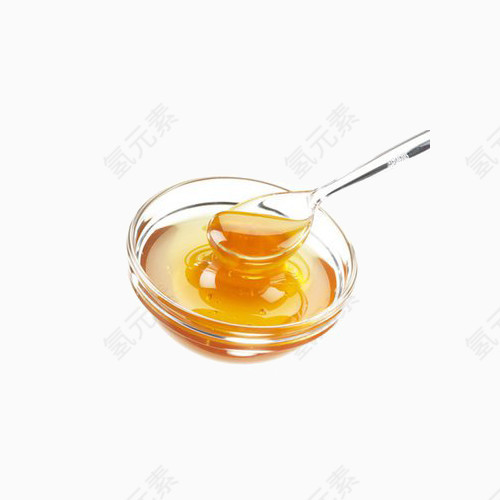 玻璃碗装蜂蜜