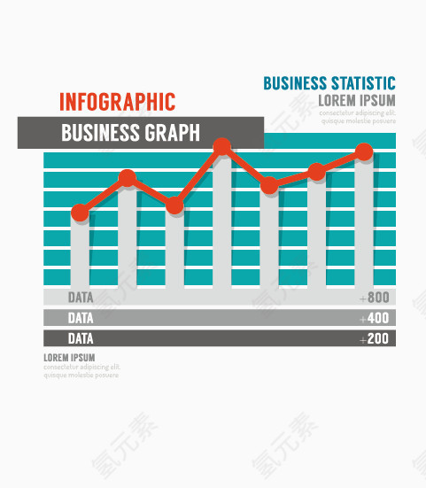 统计信息图矢量素材