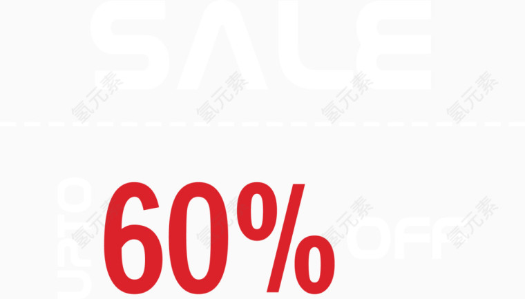 SALE 60%英文促销