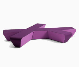 紫色不规则装饰沙发