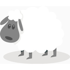 绵羊插画矢量图