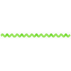绿色波浪彩带