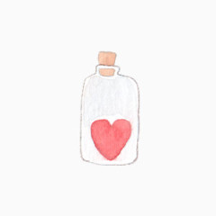 玻璃瓶里的爱心