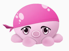 粉色可爱卡通章鱼