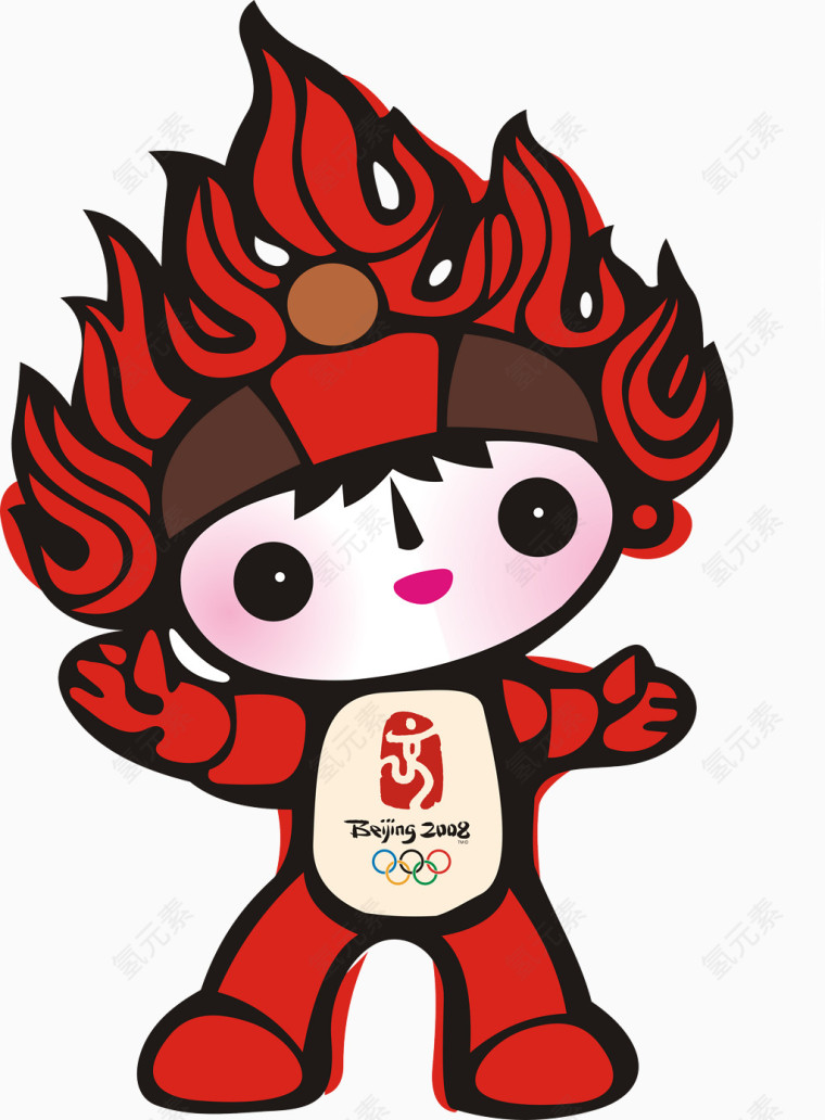 北京奥运会吉祥物矢量图