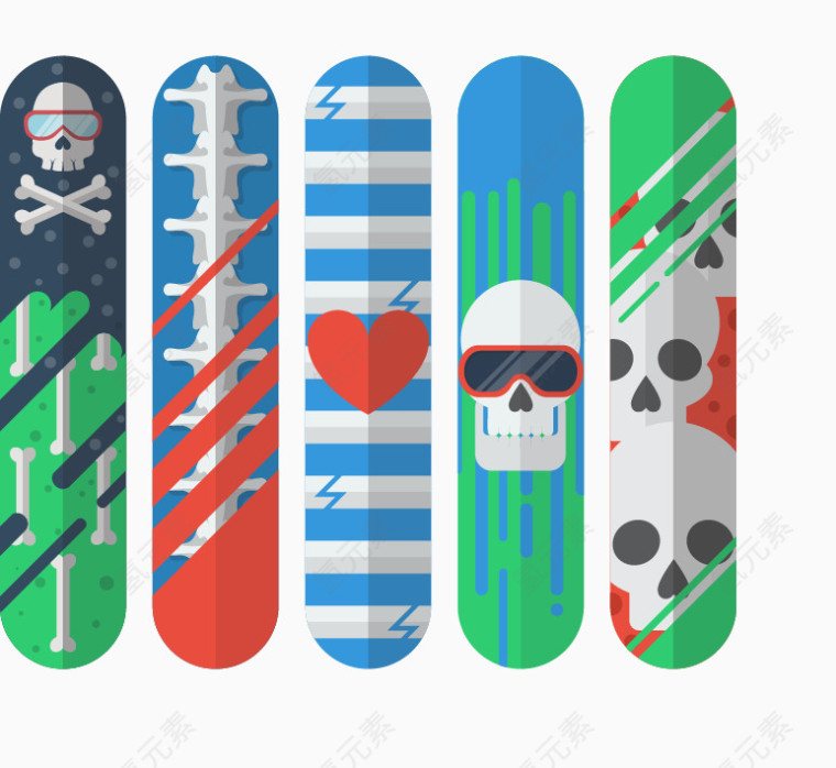 朋克风滑雪板