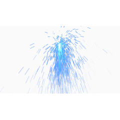 蓝色粒子迸射效果