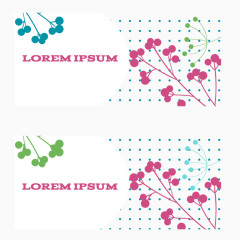 花纹横幅模板背景