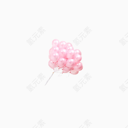 一束粉色气球素材