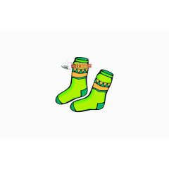 绿足袜子
