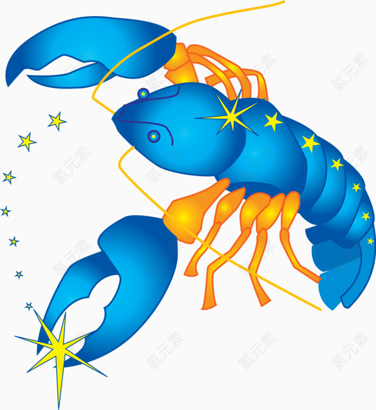 蓝色变异龙虾