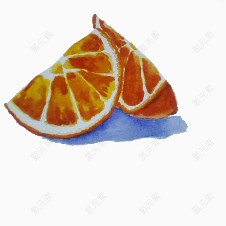 画的橘子