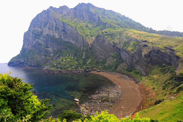 城山日出峰海湾摄影