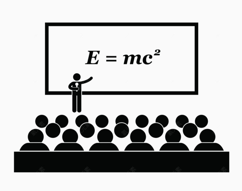 黑白色教室教学情形标识下载