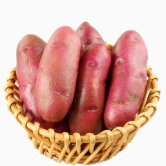 一篮子红皮土豆