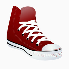 红色质感平底鞋运动鞋