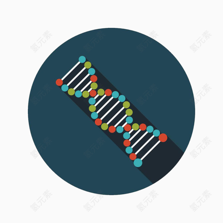 可爱简约基因链图形