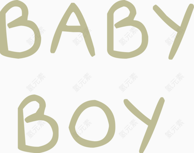 BABYBOY英文字母