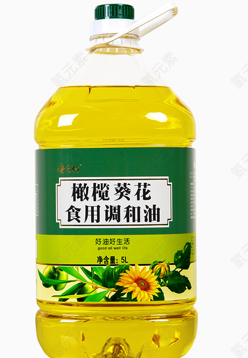 一桶橄榄葵花食用油