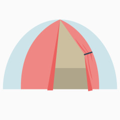 矢量扁平化帐篷