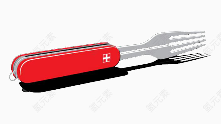 瑞士红色叉子
