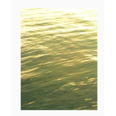 黄绿色清澈水面水波底纹