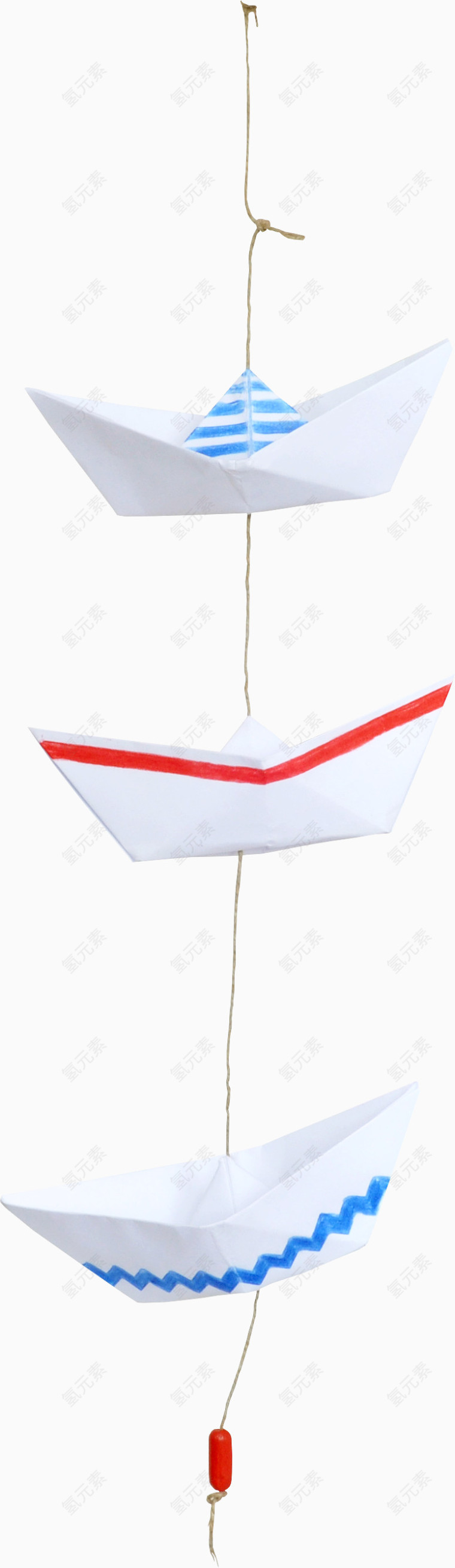 绳子纸船