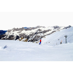 瑞士铁力士雪山风景