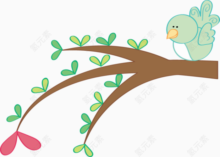 小鸟与树