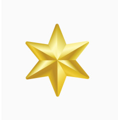 黄六角星