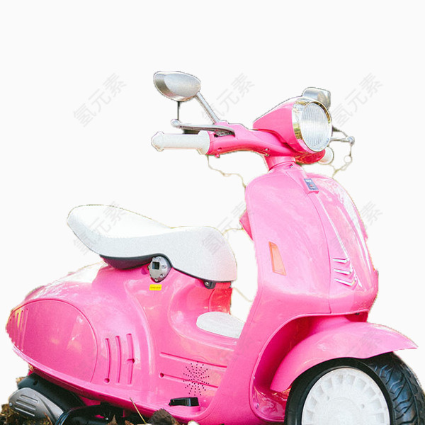 粉色电动车